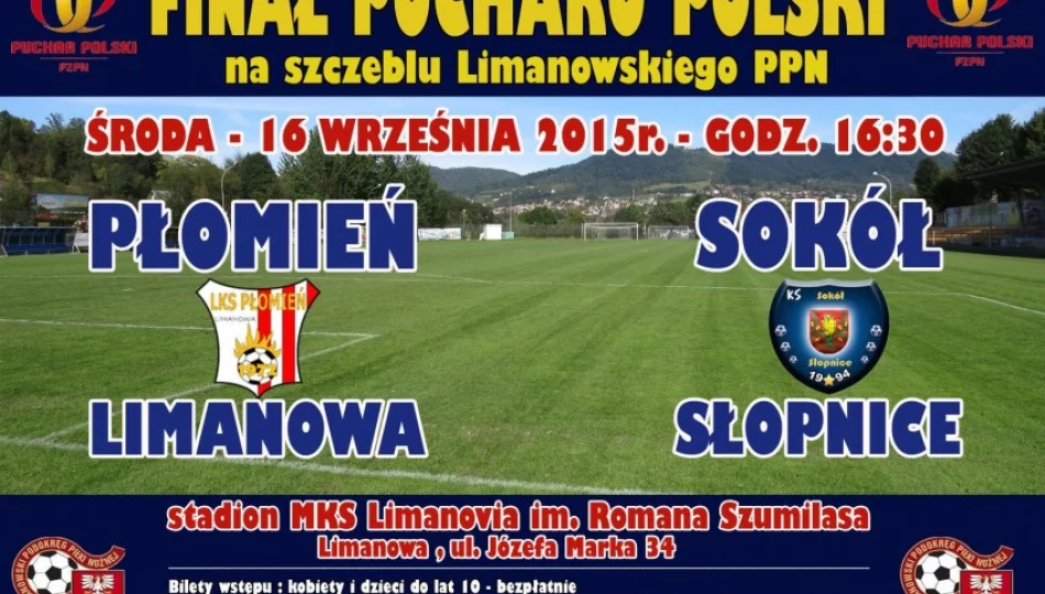 Płomień Limanowa zagra z Sokołem Słopnice na stadionie Limanovii - zdjęcie 1