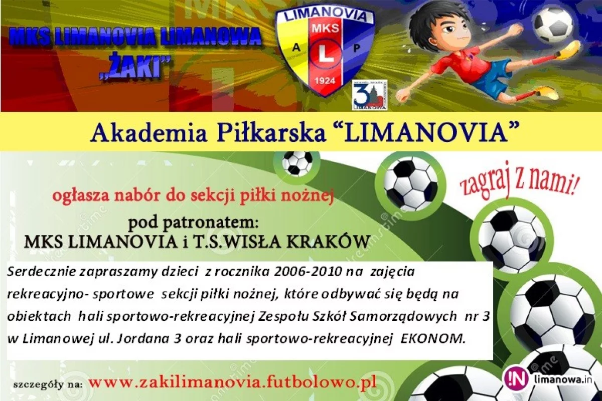 Nabór do AP Limanovia, wkrótce ważny turniej piłkarski