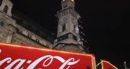 Ciężarówka Coca-Coli na sądeckim Rynku - zdjęcie 1