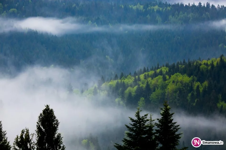 Wiosna w górach - mgły i tęcza - zdjęcie 1