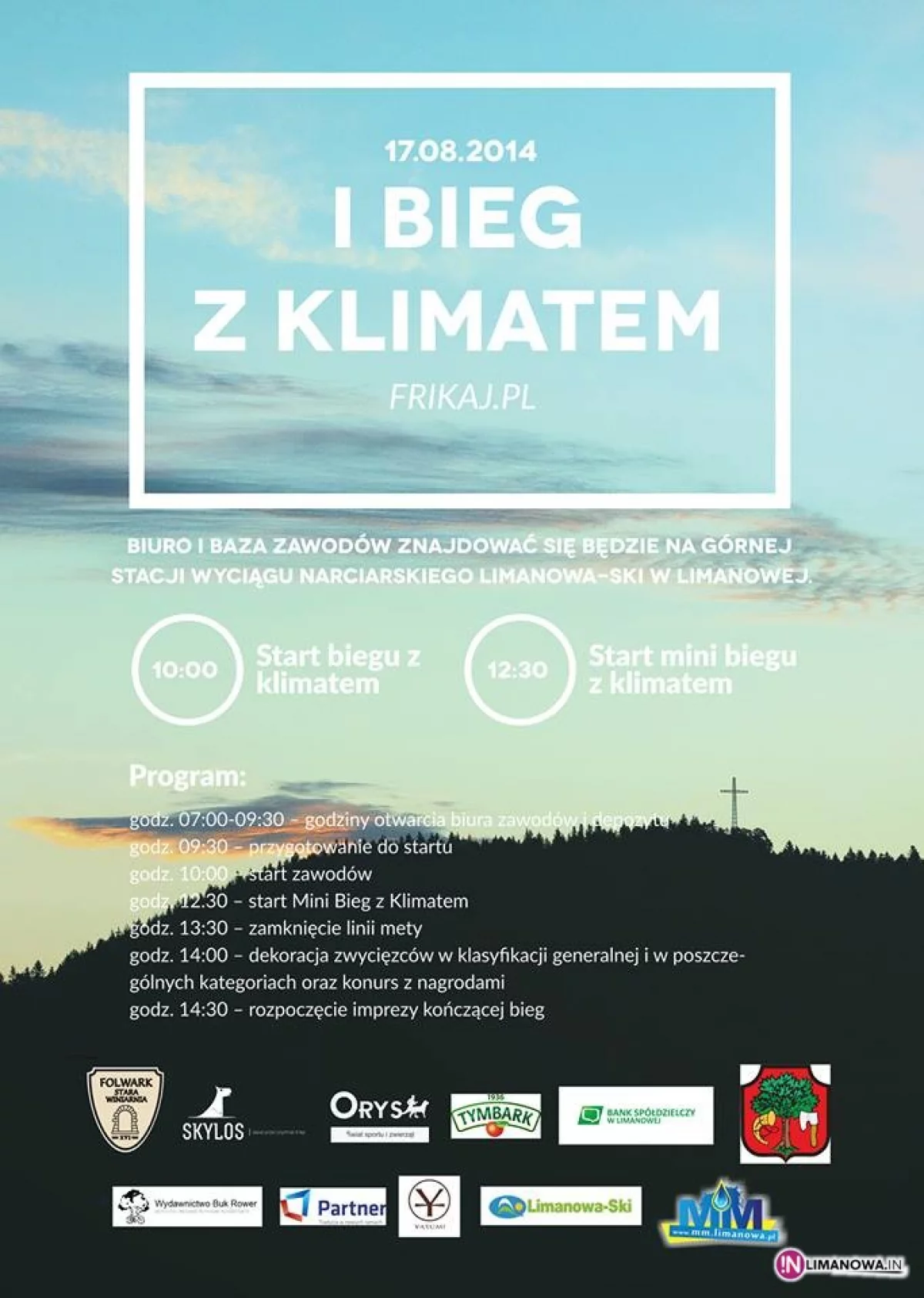I Bieg z Klimatem i I Mini Bieg z Klimatem oraz konkurs dla kibiców 17.08.2014