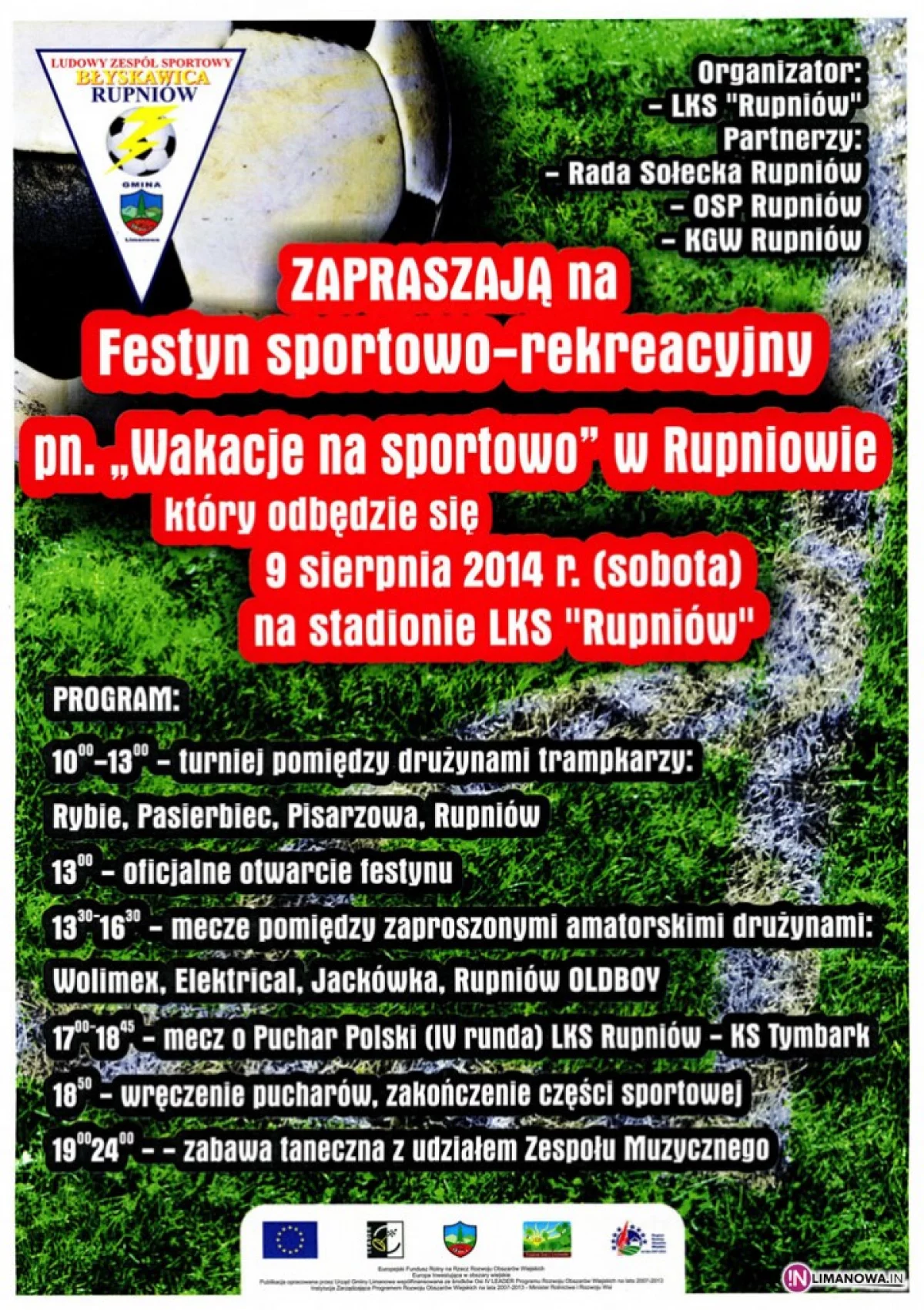 Sportowy festyn w Rupniowie