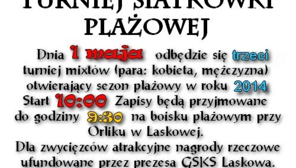 Siatkówka plażowa w Laskowej - zdjęcie 1