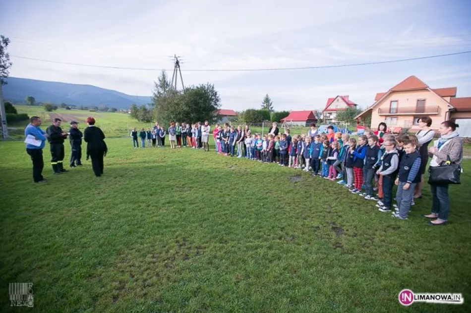 Próbne ewakuacje uczniów i przedszkolaków w Gminie Tymbark 2014 - zdjęcie 5