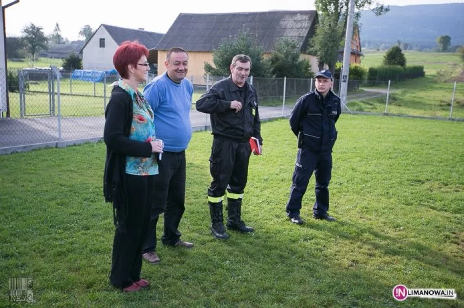 Próbne ewakuacje uczniów i przedszkolaków w Gminie Tymbark 2014 - zdjęcie 7