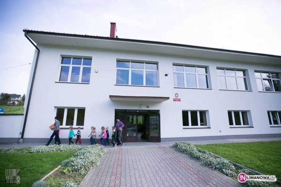 Próbne ewakuacje uczniów i przedszkolaków w Gminie Tymbark 2014 - zdjęcie 11