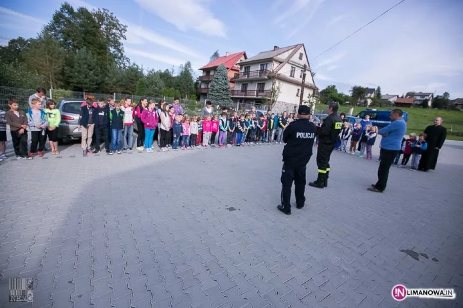 Próbne ewakuacje uczniów i przedszkolaków w Gminie Tymbark 2014 - zdjęcie 17