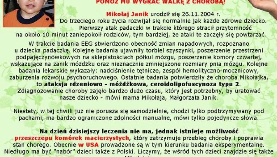 Zagrają dla Mikołajka - zdjęcie 1