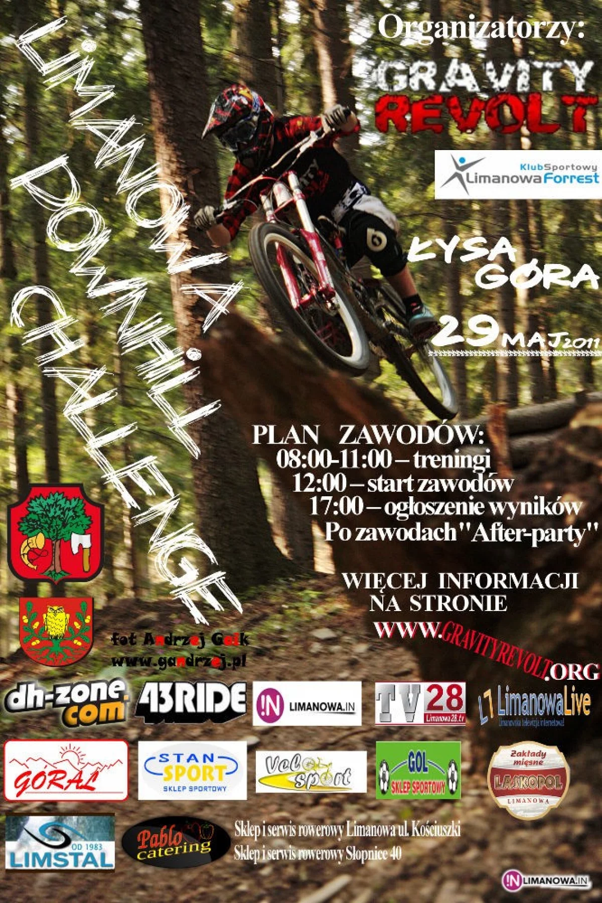 Zaproszenie na II Limanowa Downhill Challenge