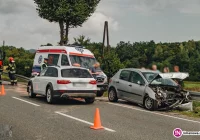 Czołowe zderzenie na krajówce (wideo) - zdjęcie główne