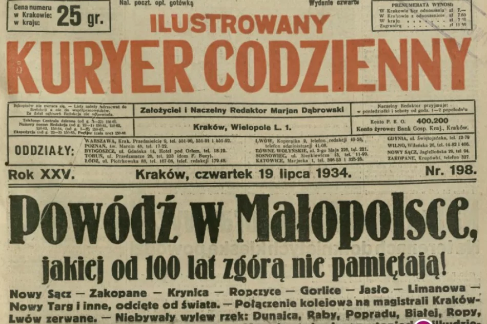 'Wycinki z przedwojennej prasy' cz. XXIV - Limanowa odcięta od świata - zdjęcie 2