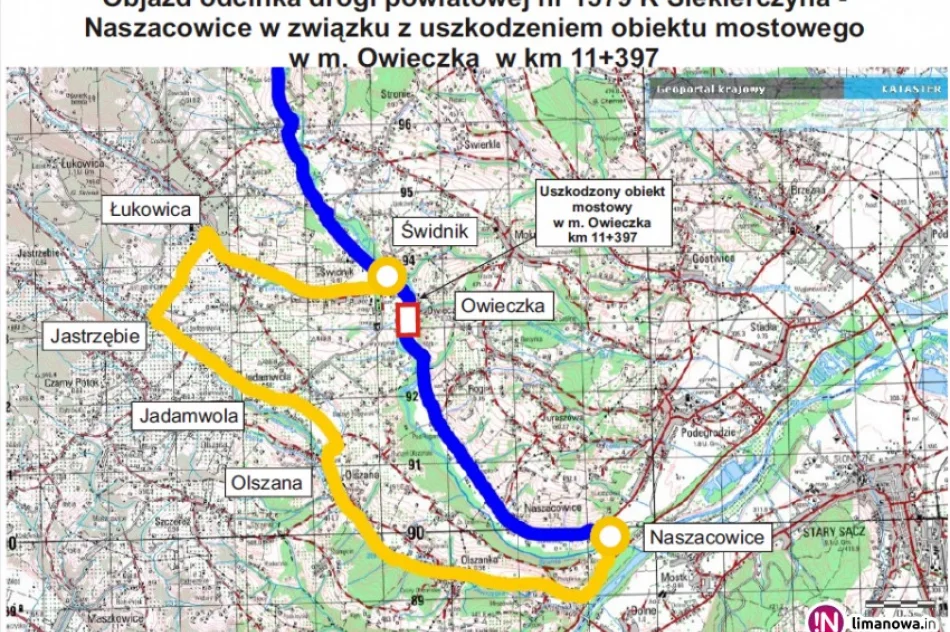 Rusza odbudowa uszkodzonego mostu. Od poniedziałku objazd - zdjęcie 2