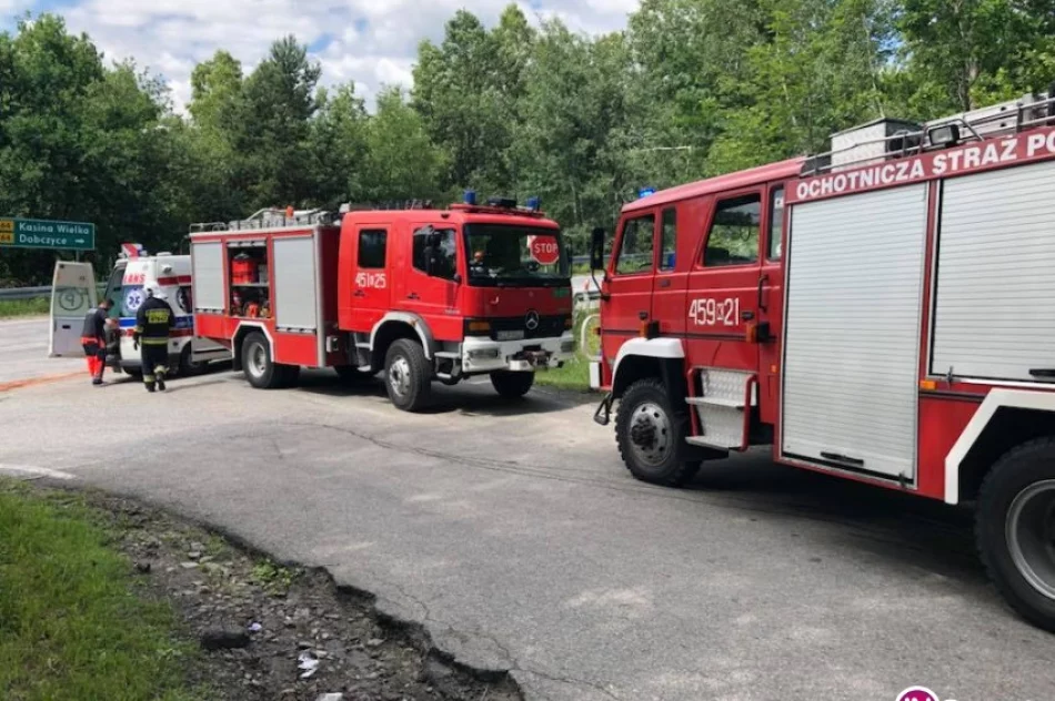 Motocykl zderzył się z samochodem - zdjęcie 2