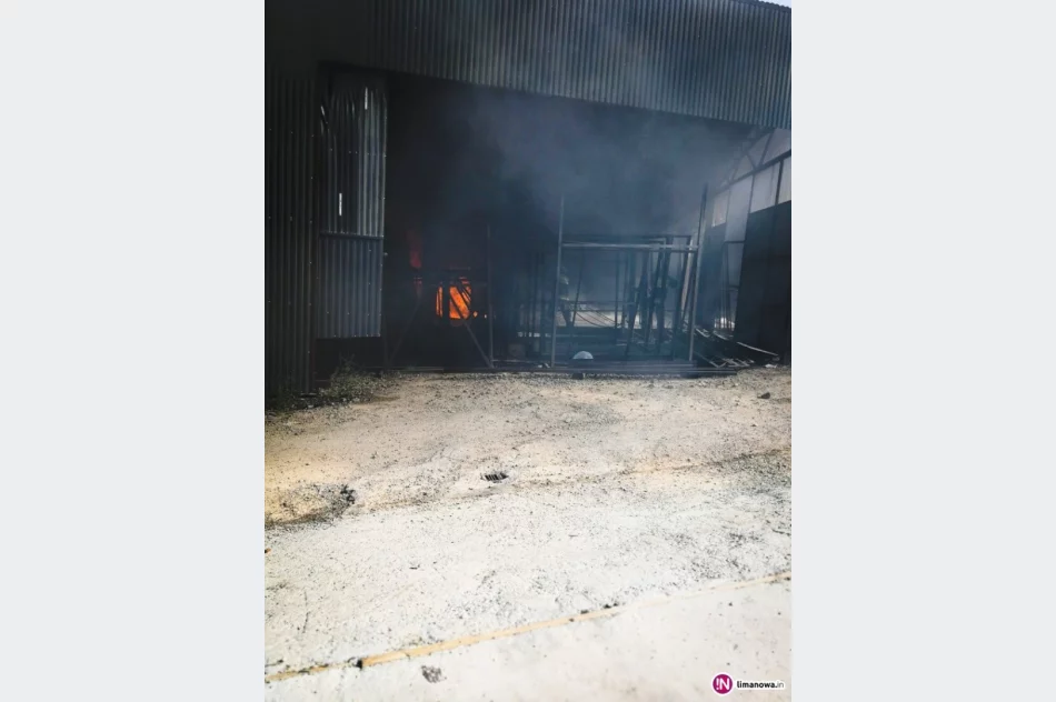 Pożar farby w zakładzie produkcyjnym - zdjęcie 2