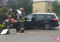 Samochód uderzył w przepust - zdjęcie główne