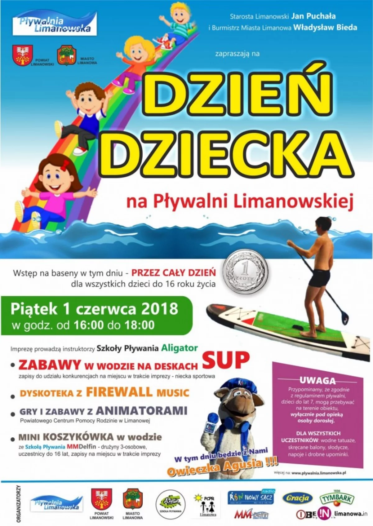 Dziś Dzień Dziecka na Pływalni Limanowskiej