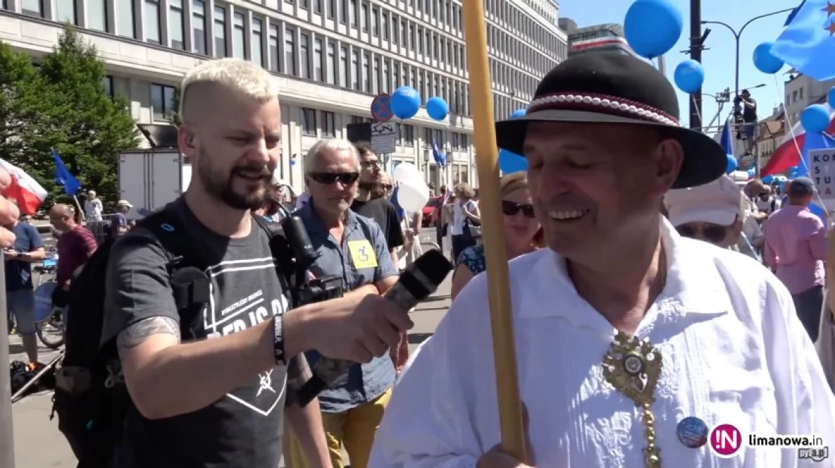 Tadeusz Patalita w relacji youtuberów z warszawskiego marszu (wideo)