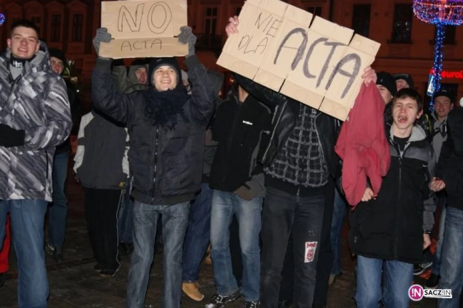"Nie dla ACTA" - manifestacja sądeczan - zdjęcie 10