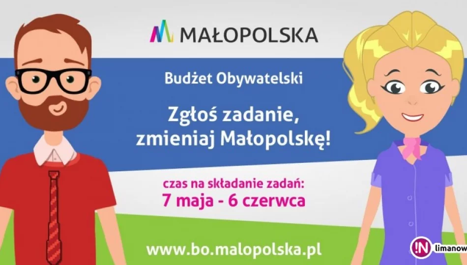 Ruszył nabór zadań do 3. edycji BO Małopolska - zdjęcie 1