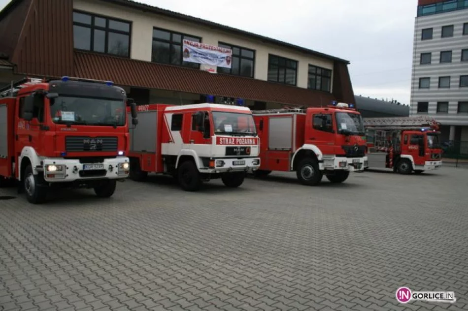 Akcja protestacyjna Straży Pożarnej w Gorlicach - zdjęcie 5
