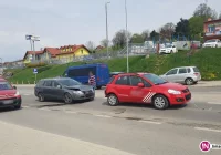 Zderzenie trzech aut na DK 28 - zdjęcie główne