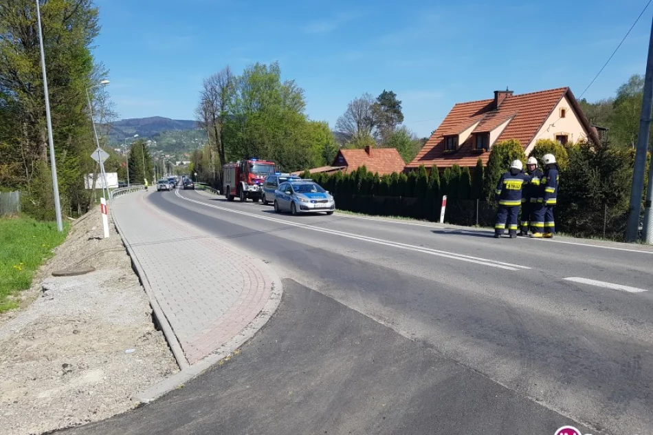 Dwie osoby ranne po zderzeniu pojazdów na DK 28 - zdjęcie 3