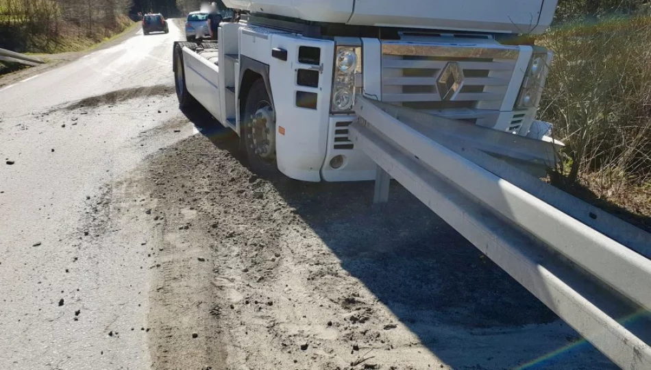 Zatrzymał się na barierze - zdjęcie 1