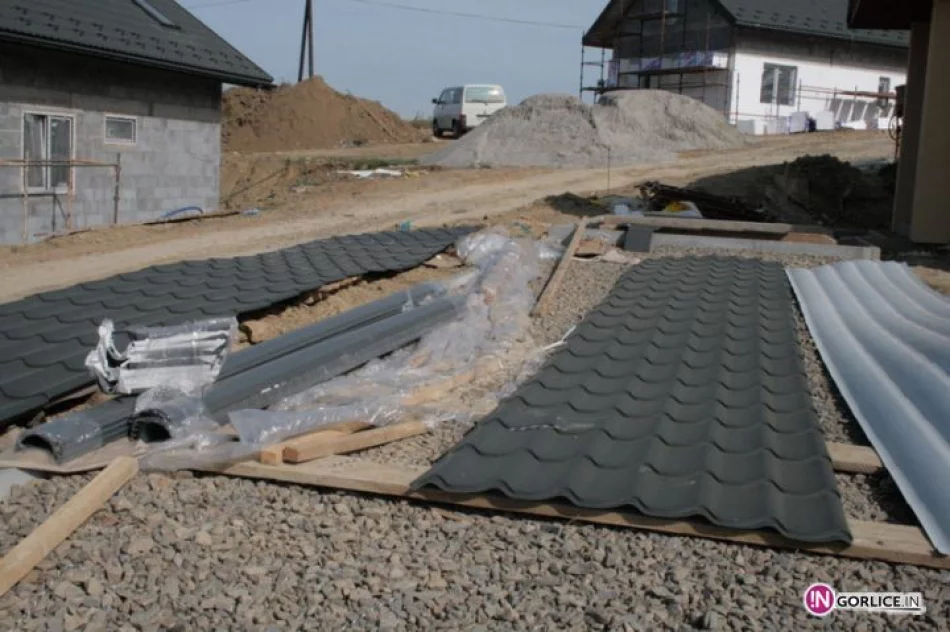 Wizyta na budowie domków dla powodzian w Siedliskach - zdjęcie 17