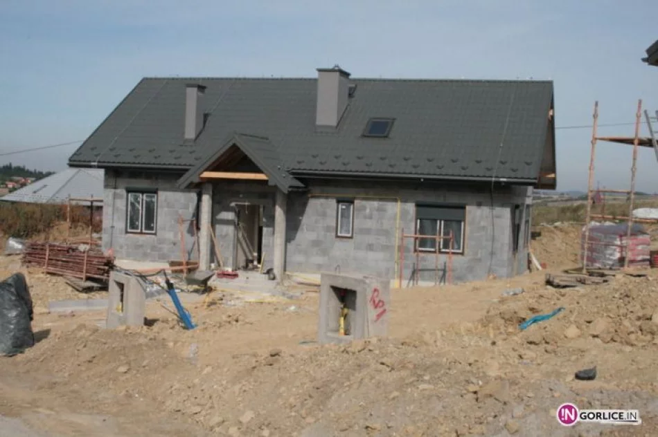 Wizyta na budowie domków dla powodzian w Siedliskach - zdjęcie 19