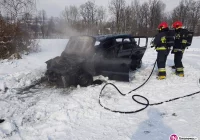 Spłonął samochód osobowy - zdjęcie główne