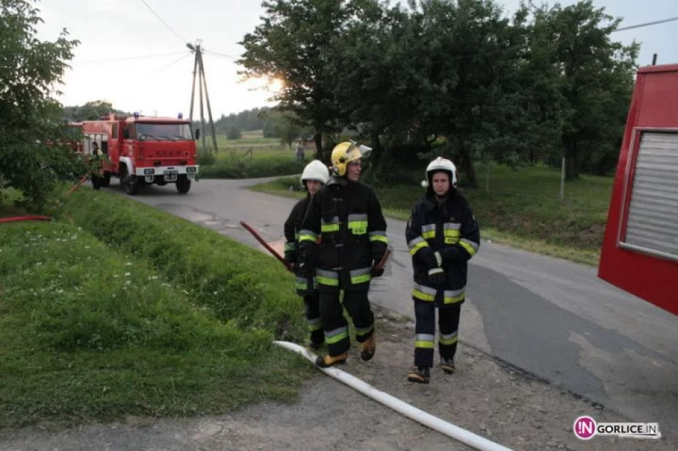 Pożar budynku gospodarczego w Pagorzynie - zdjęcie 8