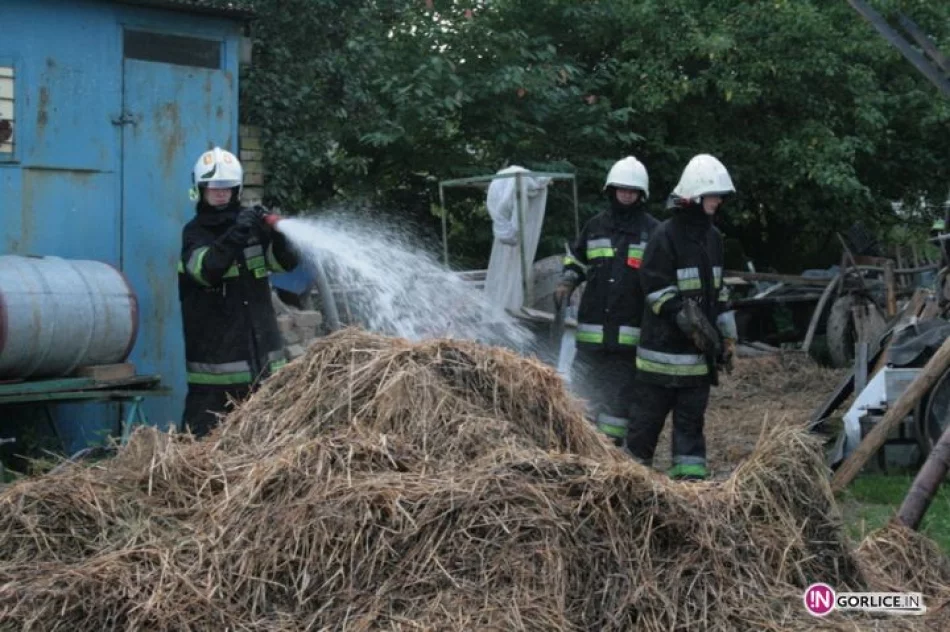 Pożar budynku gospodarczego w Pagorzynie - zdjęcie 15
