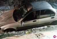 Honda wypadła z drogi i dachowała - zdjęcie główne