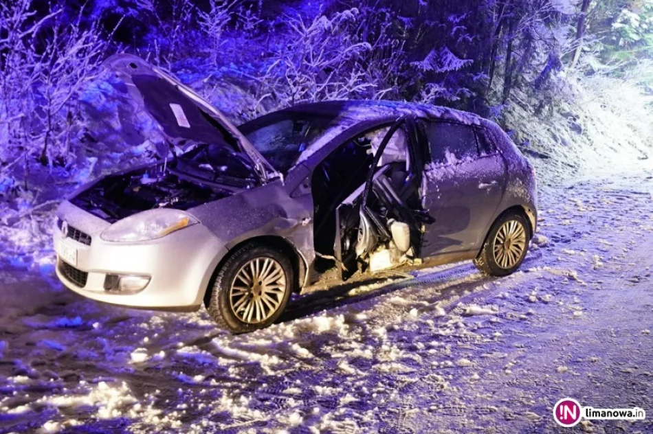 Dwie kolizje w kilkanaście minut i dwie osoby w szpitalu. Trudne warunki na drogach - zdjęcie 3