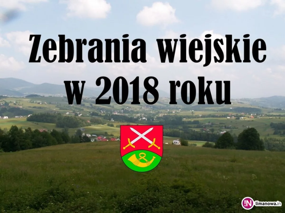 Rozpoczynają się zebrania w sołectwach