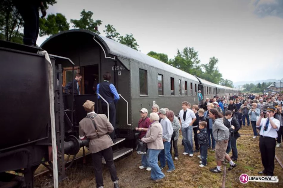 Pociąg retro w Limanowej - zdjęcie 19
