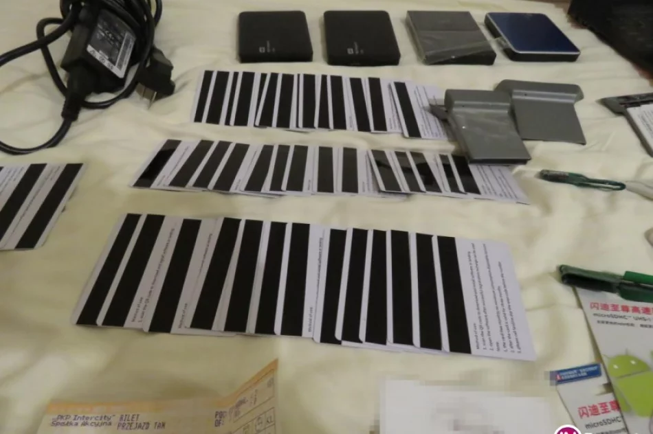 Skimming w galerii w centrum Krakowa. Policja zatrzymała dwóch podejrzanych (wideo) - zdjęcie 3