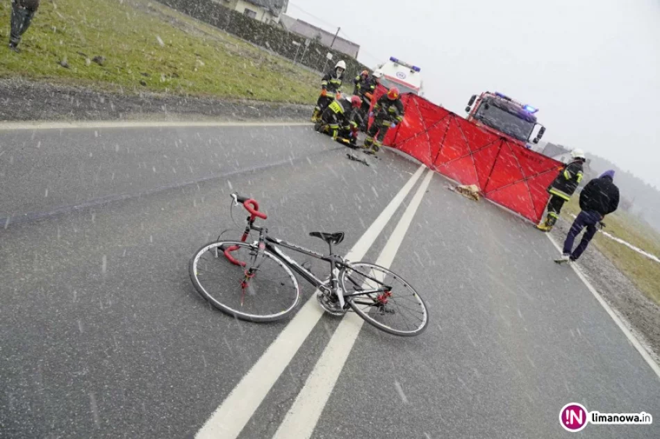 Tragiczny wypadek na 'krajówce'. Nie żyje 67-letni rowerzysta - zdjęcie 2