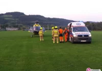 Wypadek motocyklisty, rannego zabrał LPR - zdjęcie główne