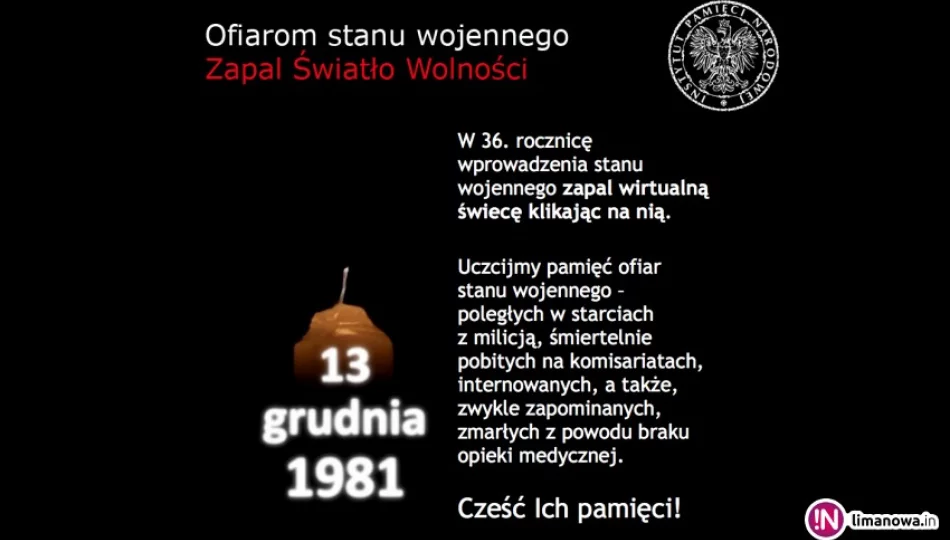 Zapal wirtualne 'Światło Wolności' - akcja IPN - zdjęcie 1