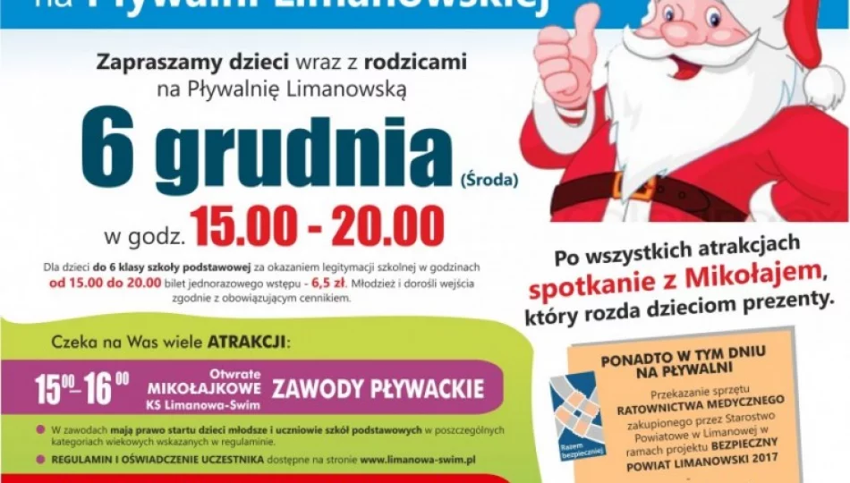 Będzie spotkanie ze Świętym Mikołajem na pływalni - zdjęcie 1