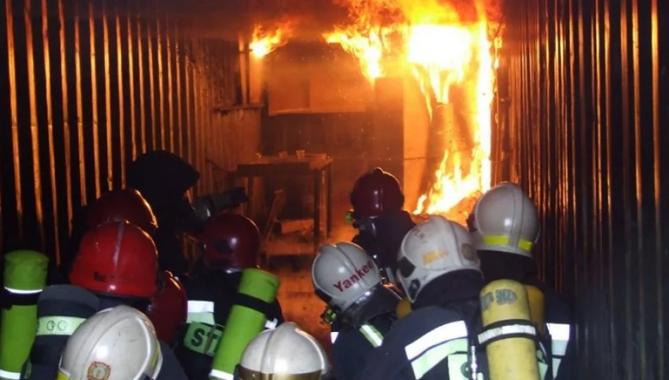 Strażacy spoza powiatu ćwiczyli w komorze ogniowej (wideo) - zdjęcie 1