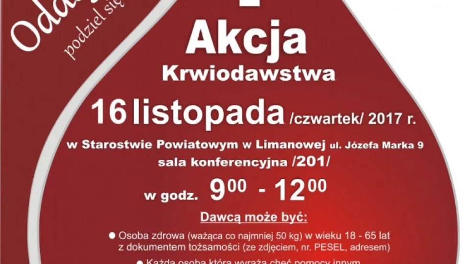 Podziel się bezcenną krwią! - zdjęcie 1