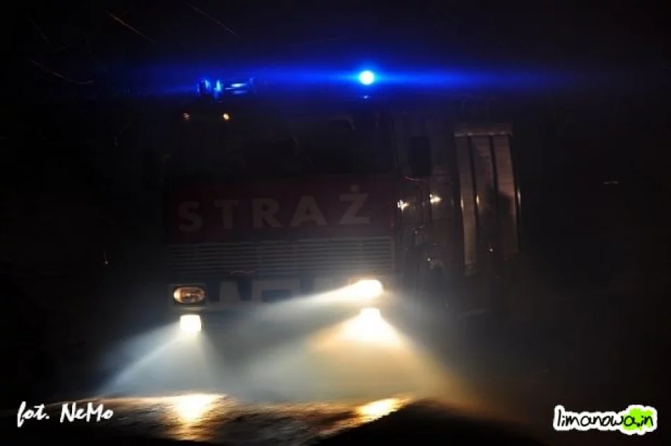 Pożar zabudowań gospodarczych w Nowym Rybiu - zdjęcie 10