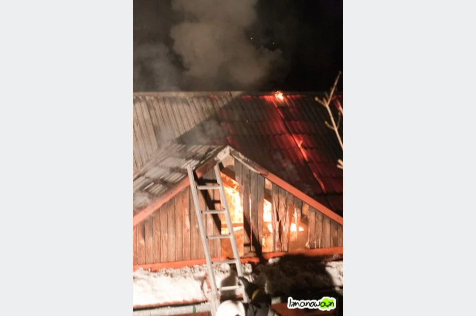 Pożar domu w Laskowej - zdjęcie 16