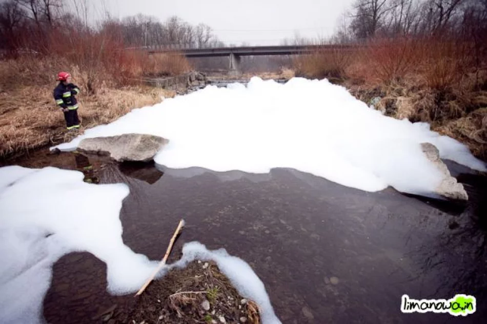 Kilkumetrowa piana na rzece - zdjęcie 11