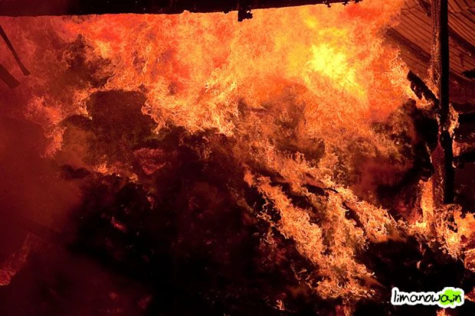 Duży pożar w Słopnicach (zdjęcia i filmik) - zdjęcie 17