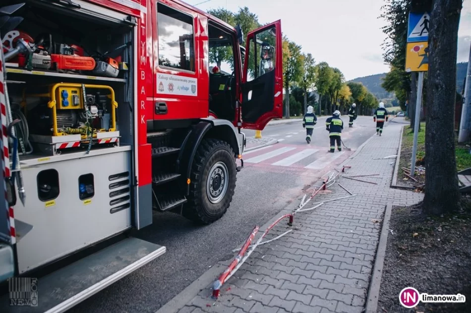 Pijany kierowca wjechał na chodnik i uderzył w bariery - zdjęcie 2