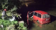 Pijany wjechał do ujęcia wody - zdjęcie 1