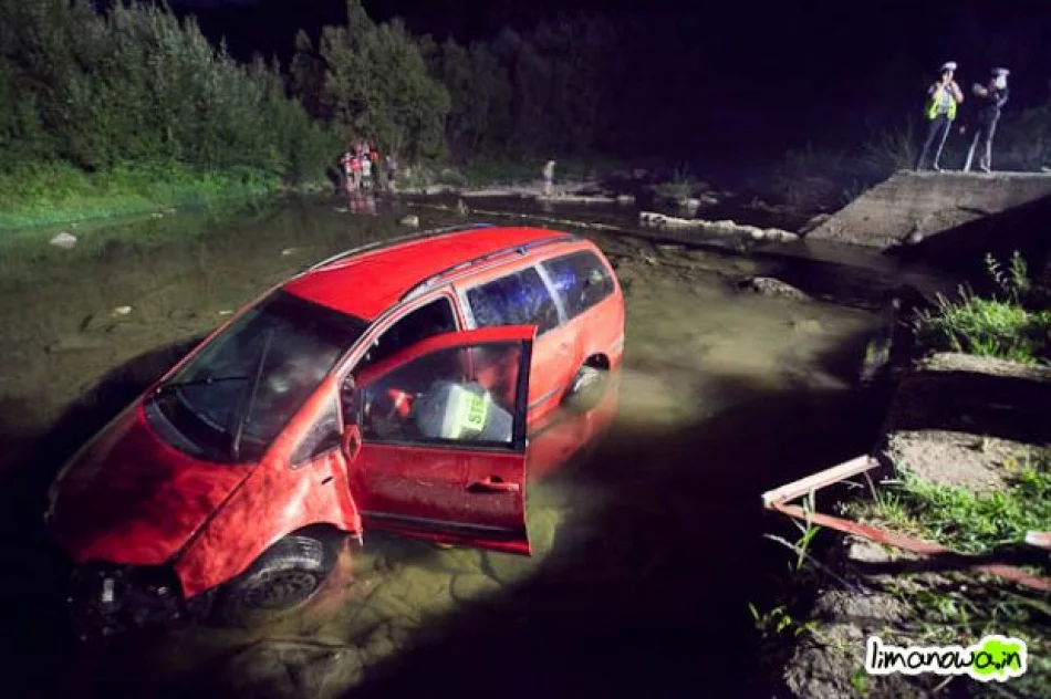 Pijany wjechał do rzeki - zamknięto ujęcie miasta Limanowa - zdjęcie 2
